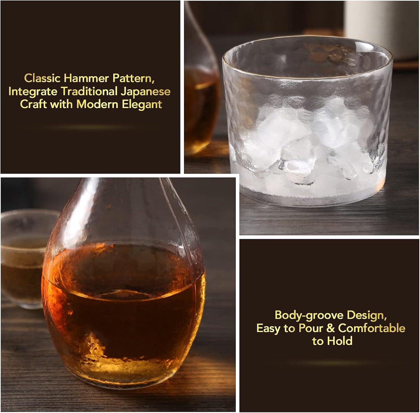 Japanisches Sake-Set, Transparent