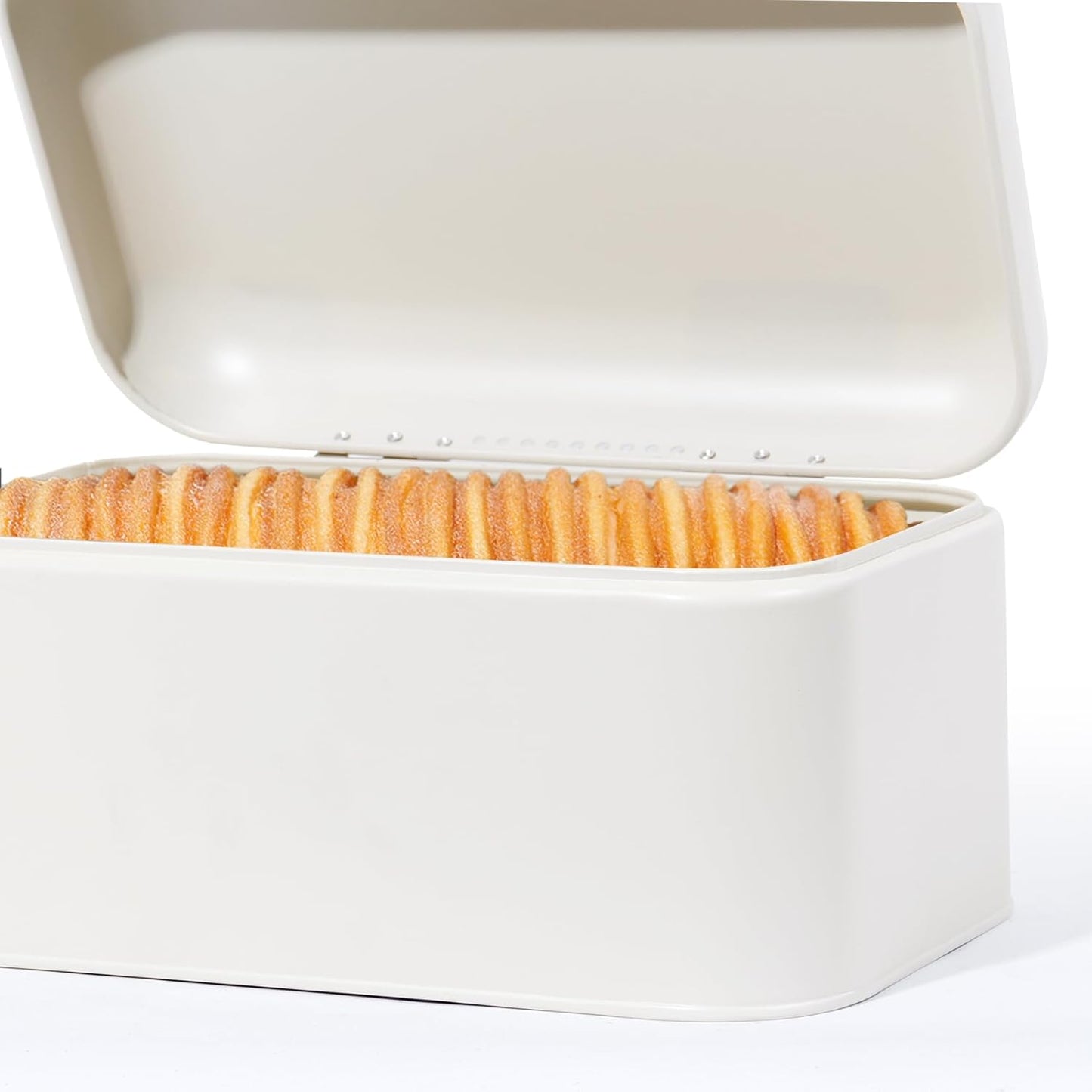 Brotkasten mit Brotbeutel, Beige-30cm