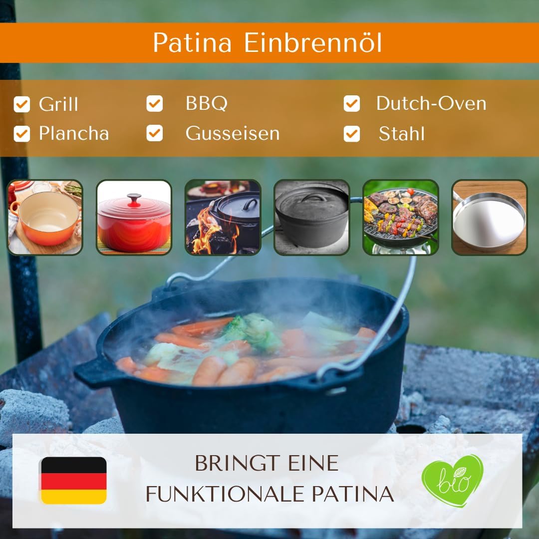 Rostschutz und Patina-Booster für Dutch Oven & Grill, 250ml
