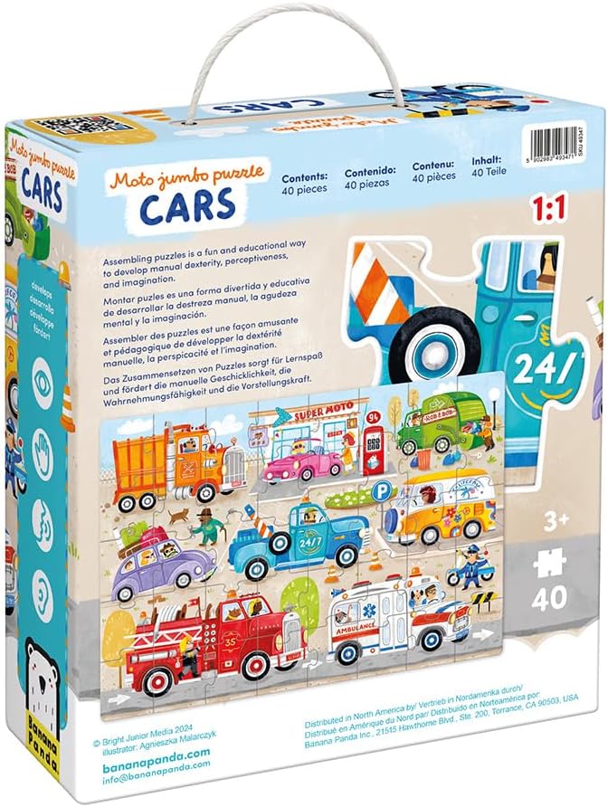 Moto Jumbo Puzzle Autos – 40 Teile