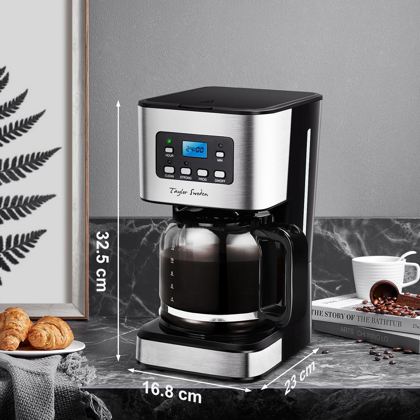 Filterkaffeemaschine Darcy, Schwarz
