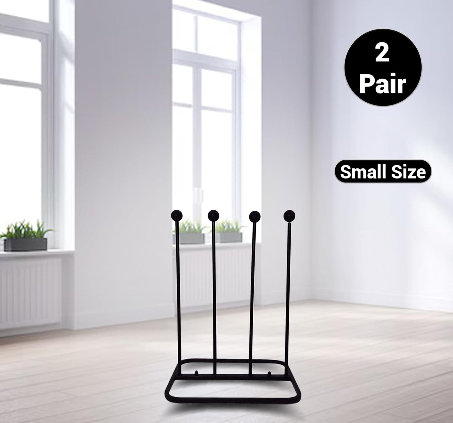 Stiefelregal, 2 Paar Stiefel Zahnstange