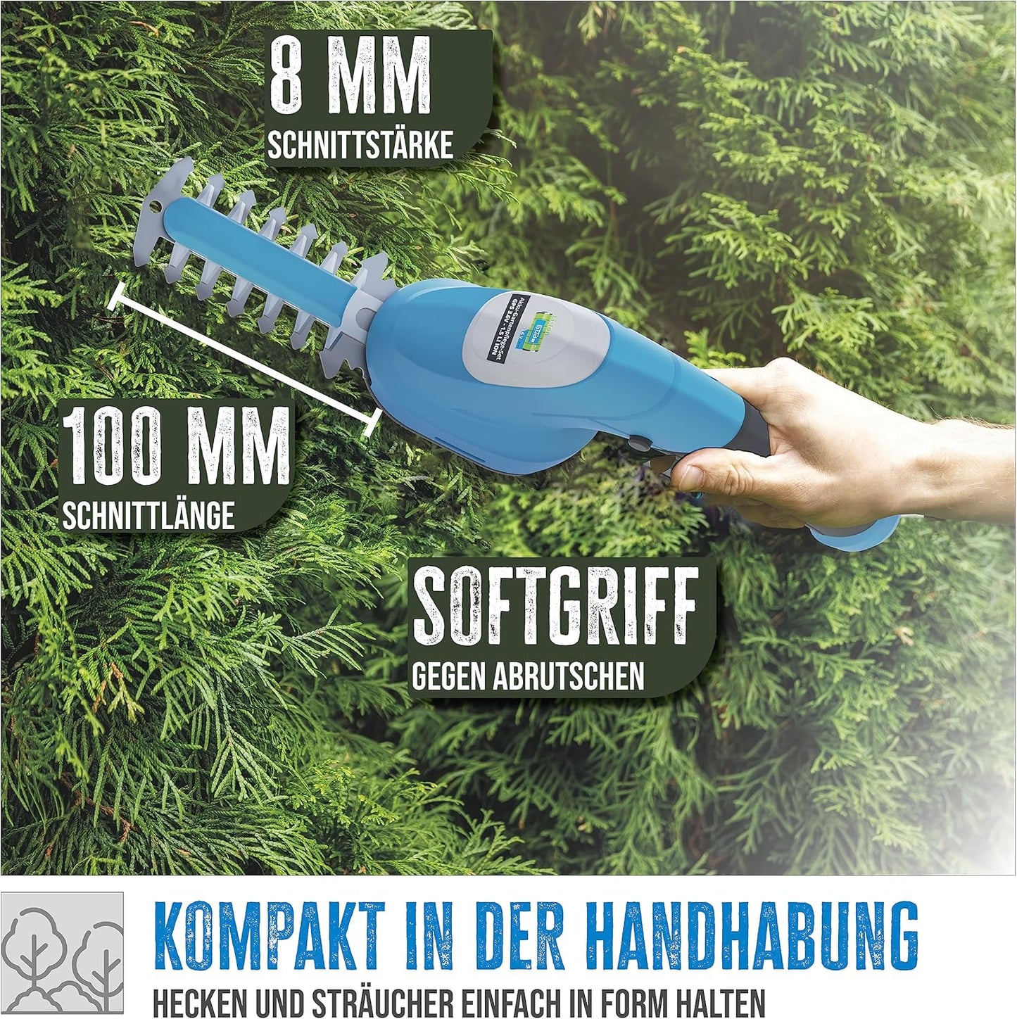 Akku-Handheckenscheren Set, 3,6 V, ohne Fahrwerk