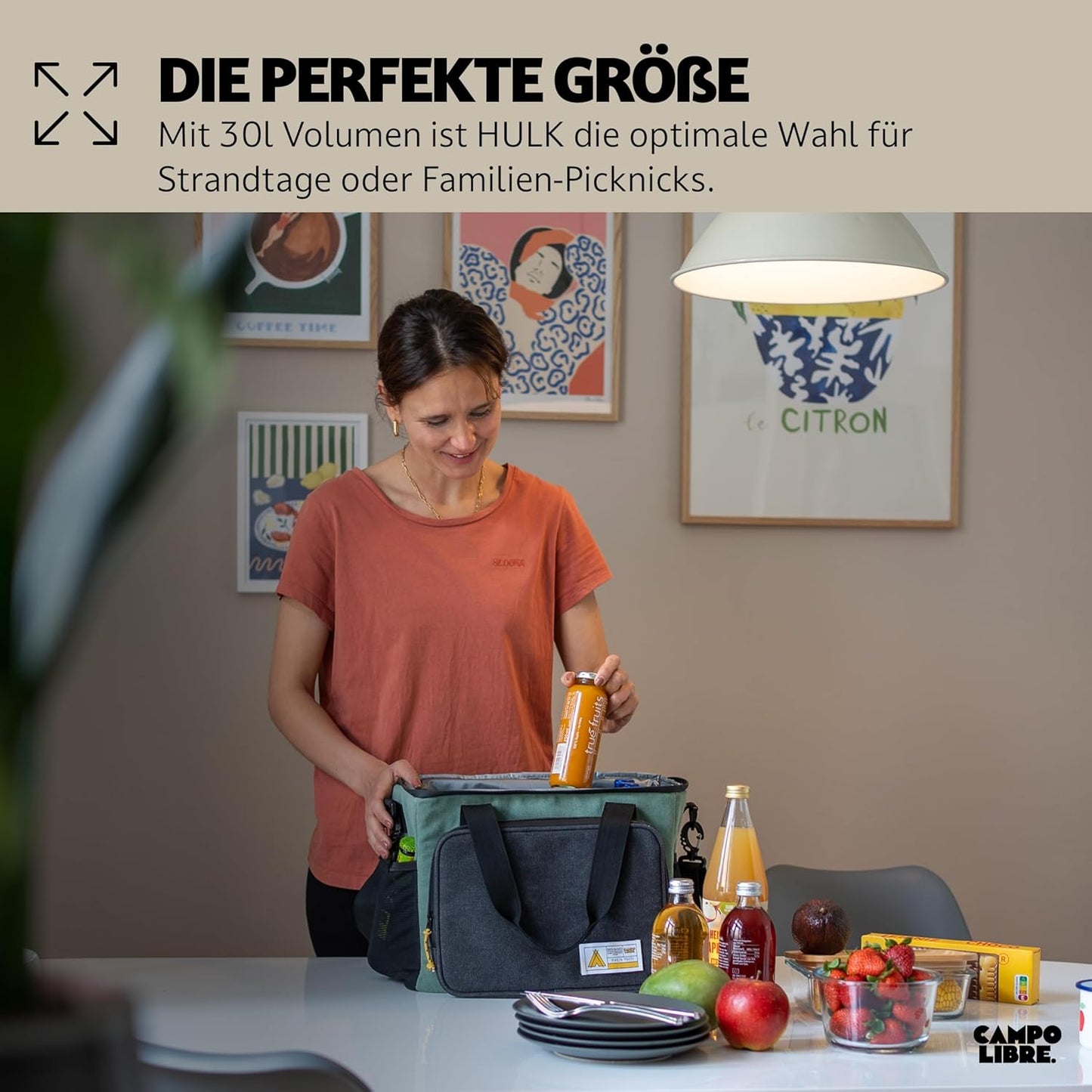 Kühltasche Hulk, 30l - Black Rose