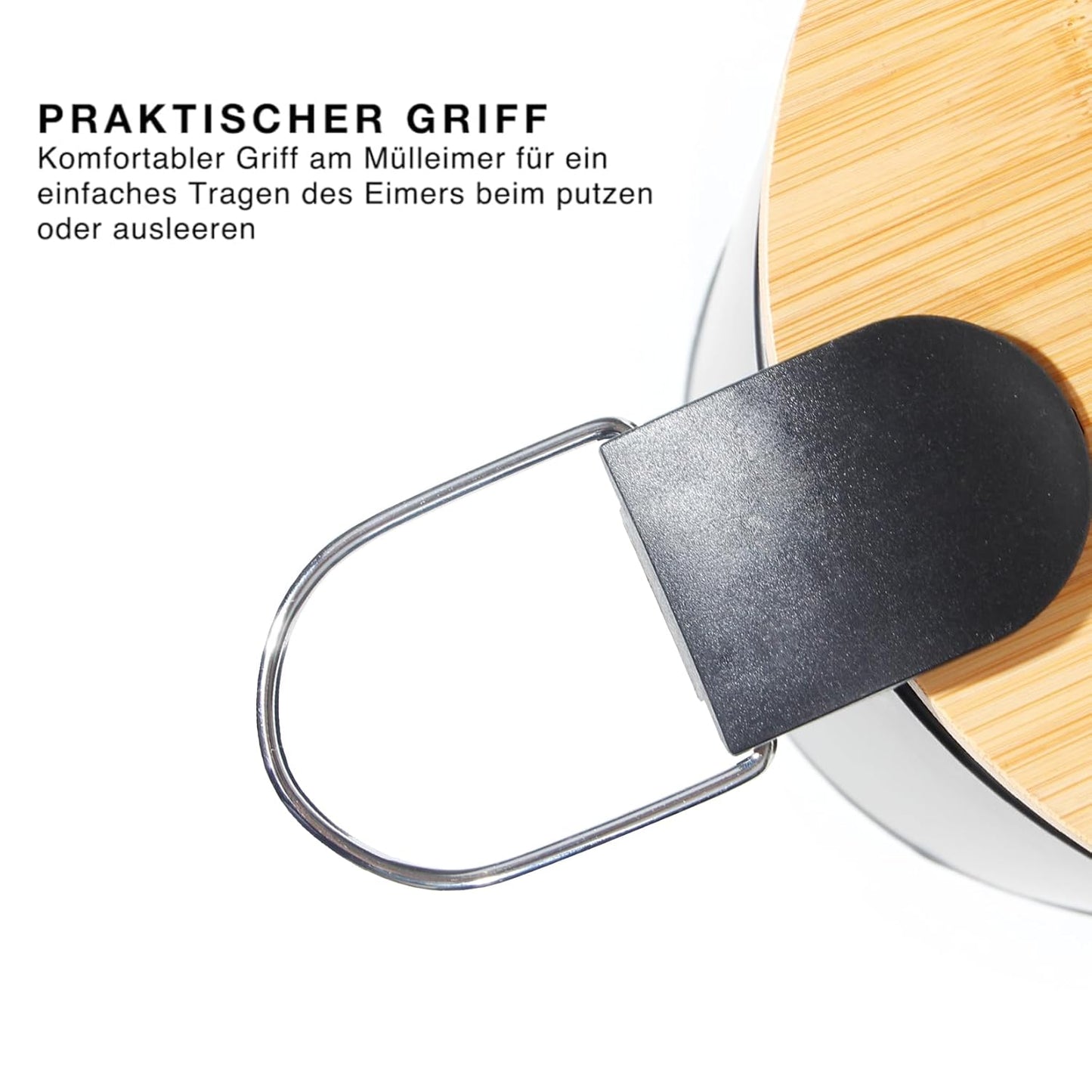 Kosmetikeimer mit Absenkautomatik, Stärker-Schwarz 3L