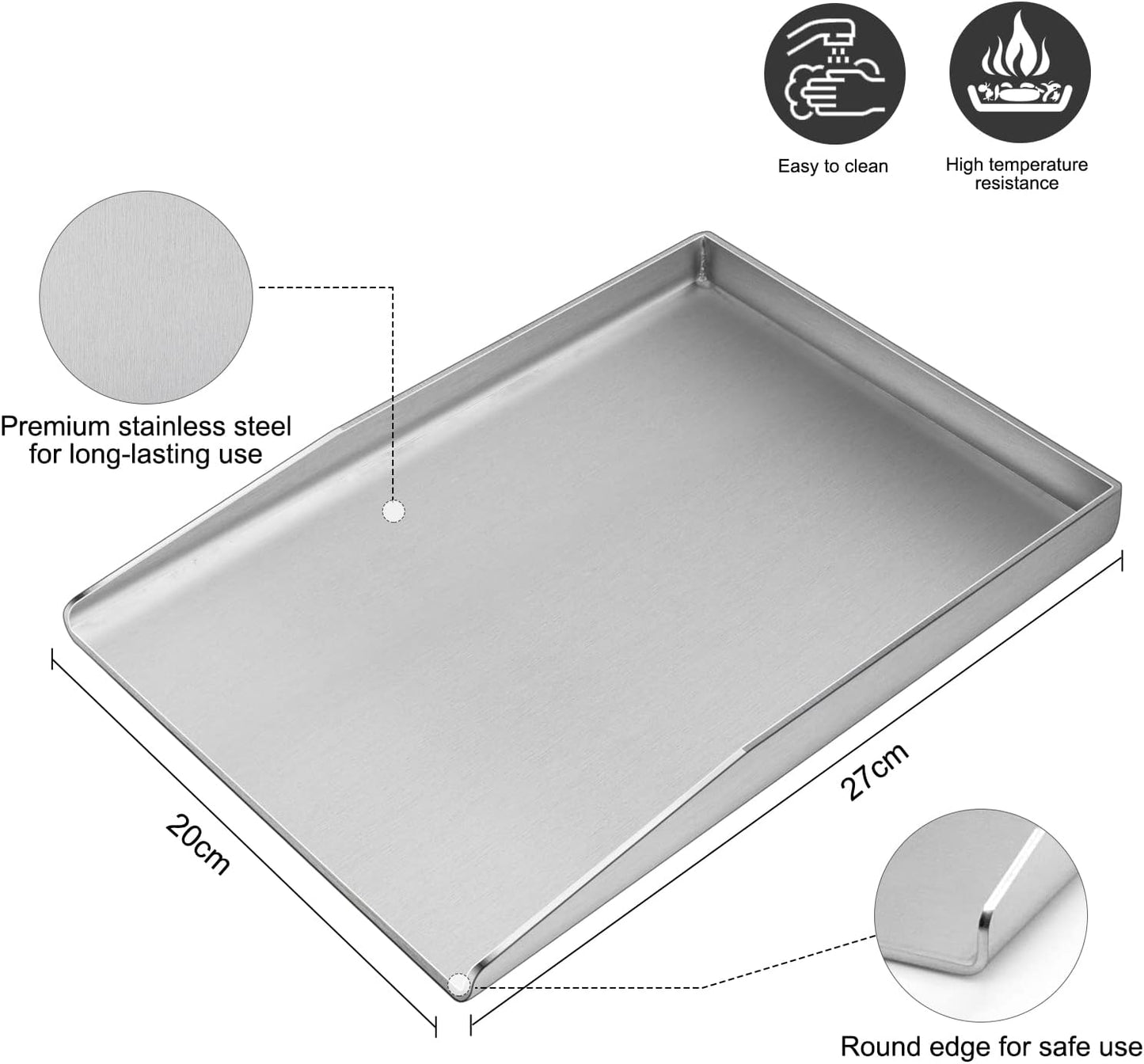 Plancha Grillplatte, Plancha 27x20CM