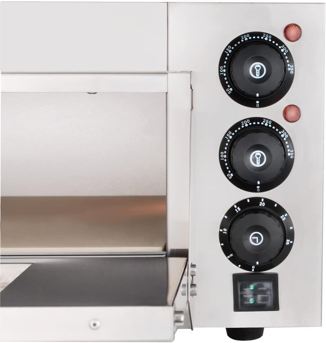 Profi Pizzaofen BPO33-1 mit Schamottstein, 400x400 Mm Backfläche