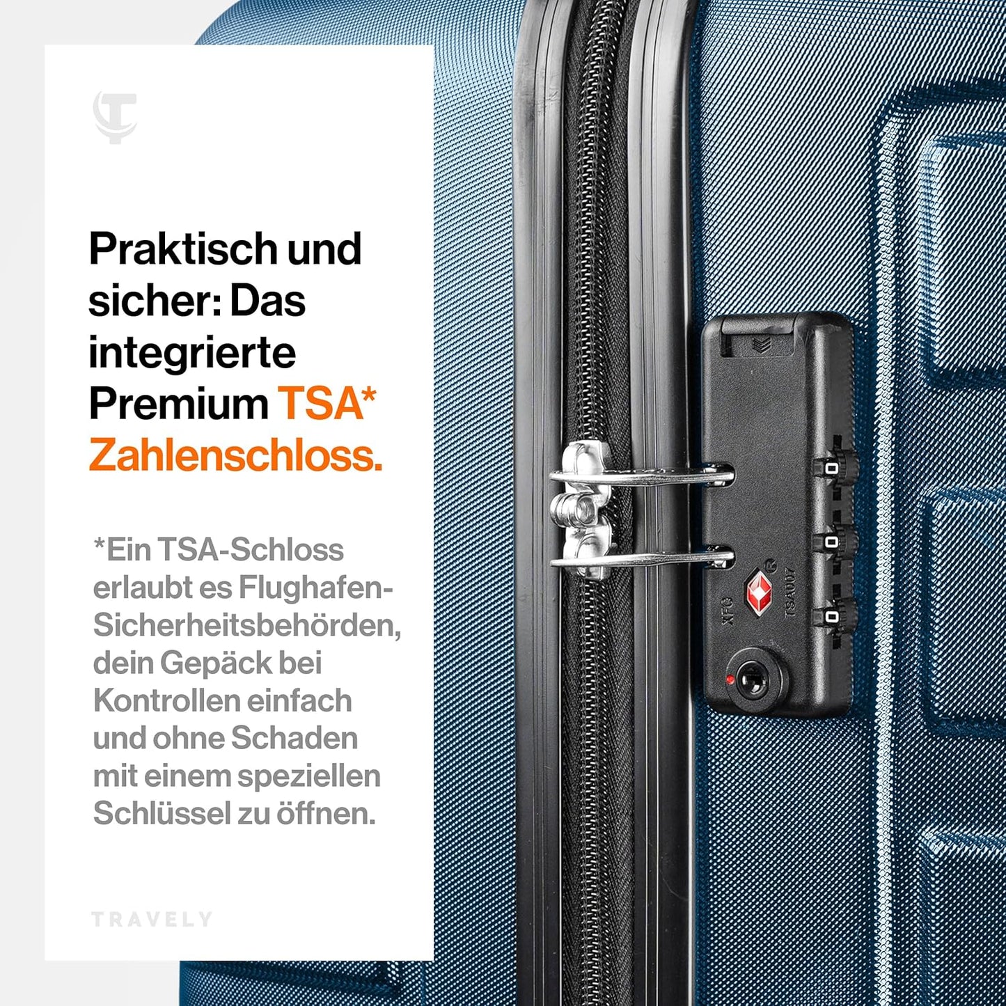 Hartschalenkoffer, XL Tiefseeblau