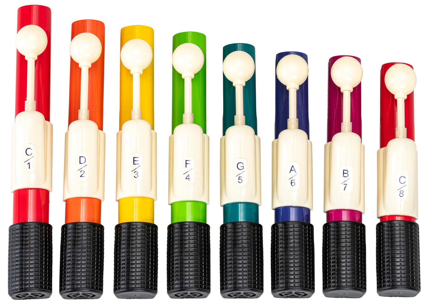 Handchimes in Boomwhackers-Farben, diatonisch