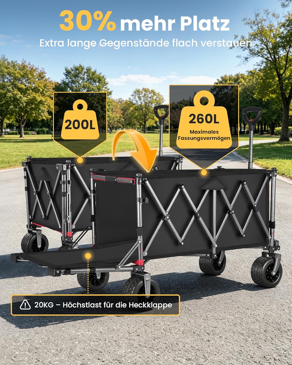 Faltbarer Bollerwagen