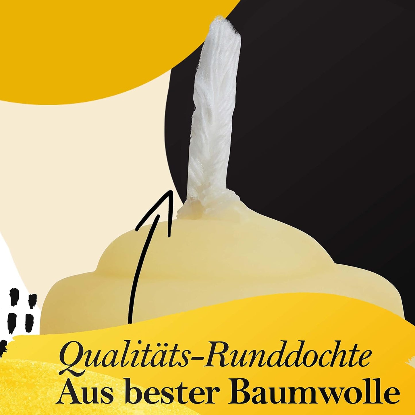Kerzen-Bastelset aus Bienenwachs, gelb