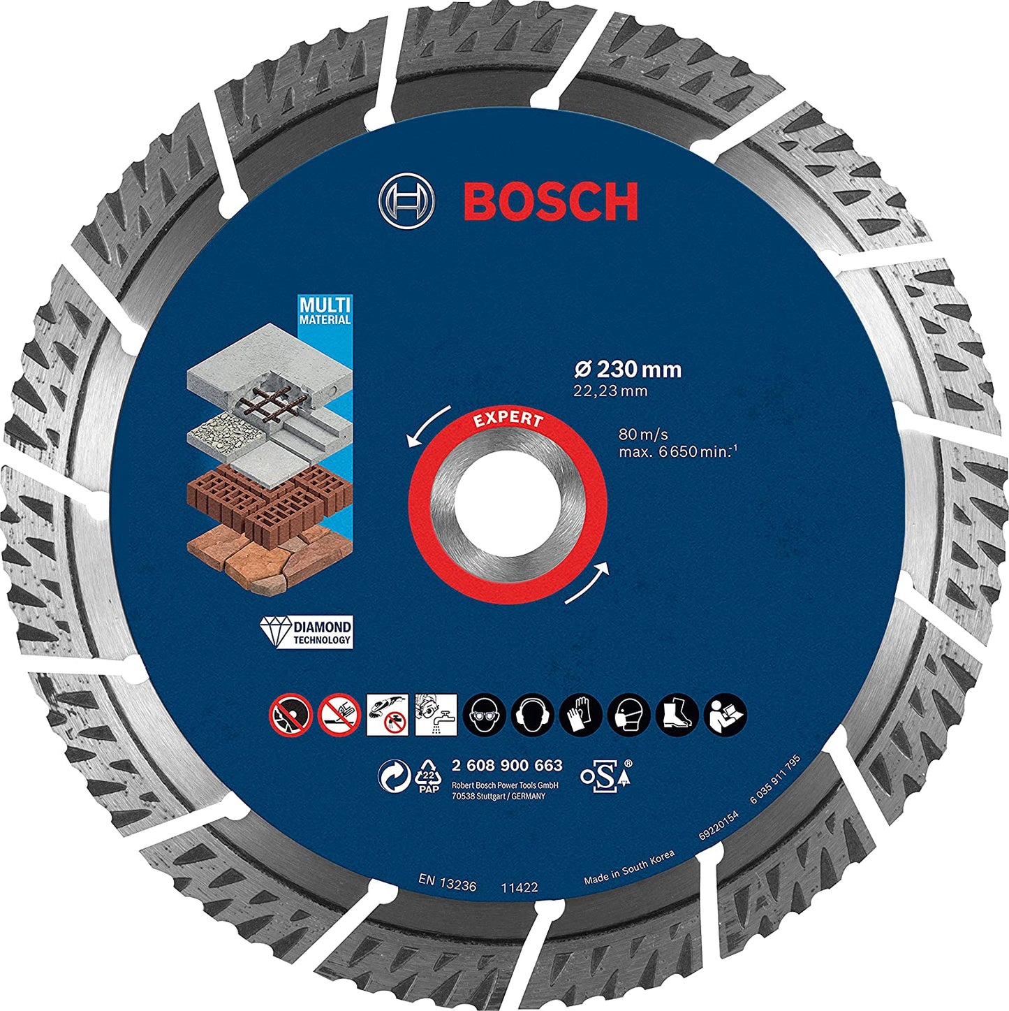 Diamanttrennscheibe Expert MultiMaterial, Ø 230mm