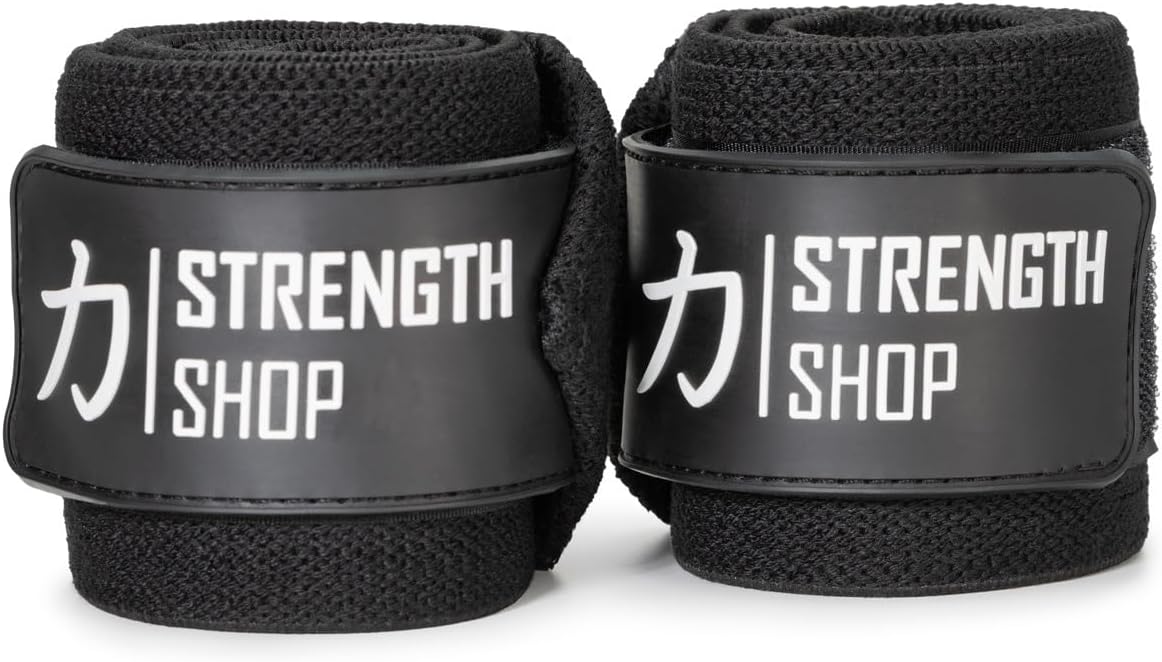 Wrist Wraps für Powerlifting, 60 cm Schwarz