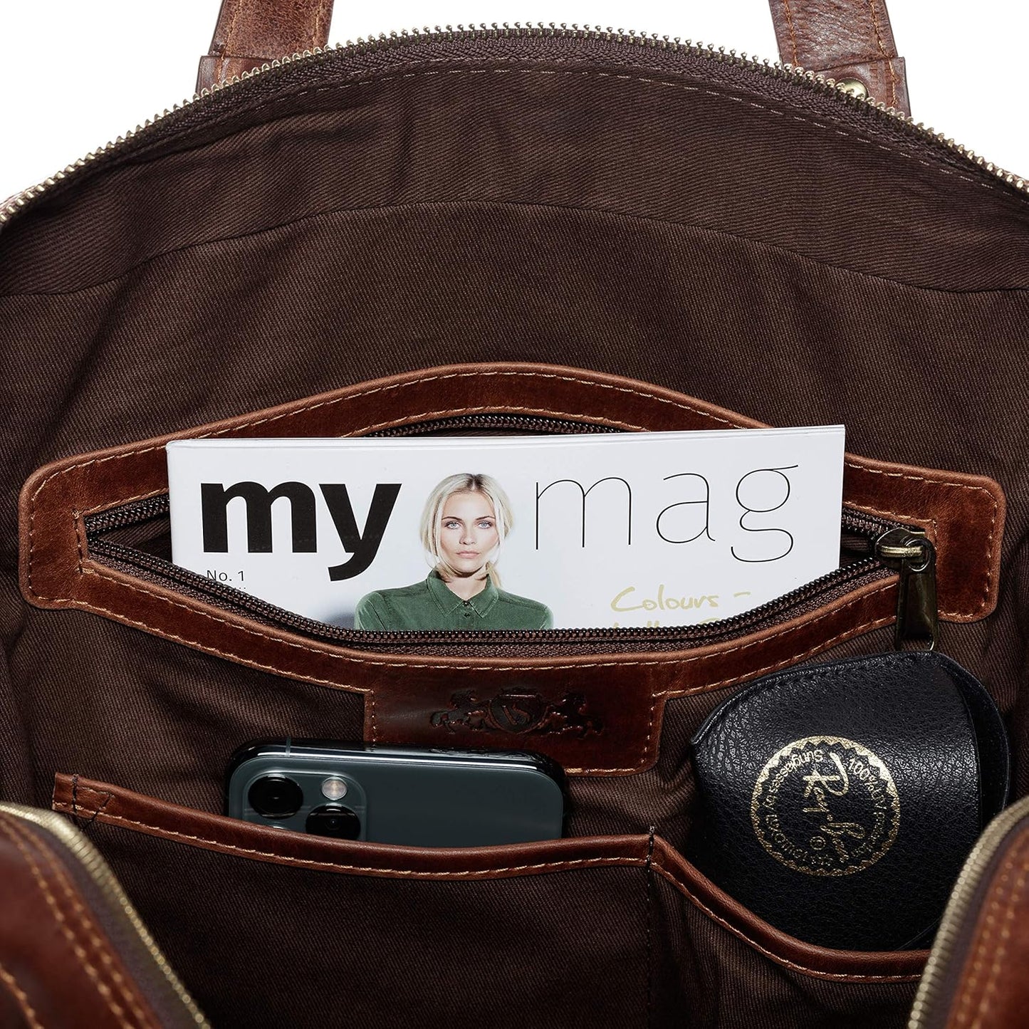 Laptoptasche, Braun-cognac