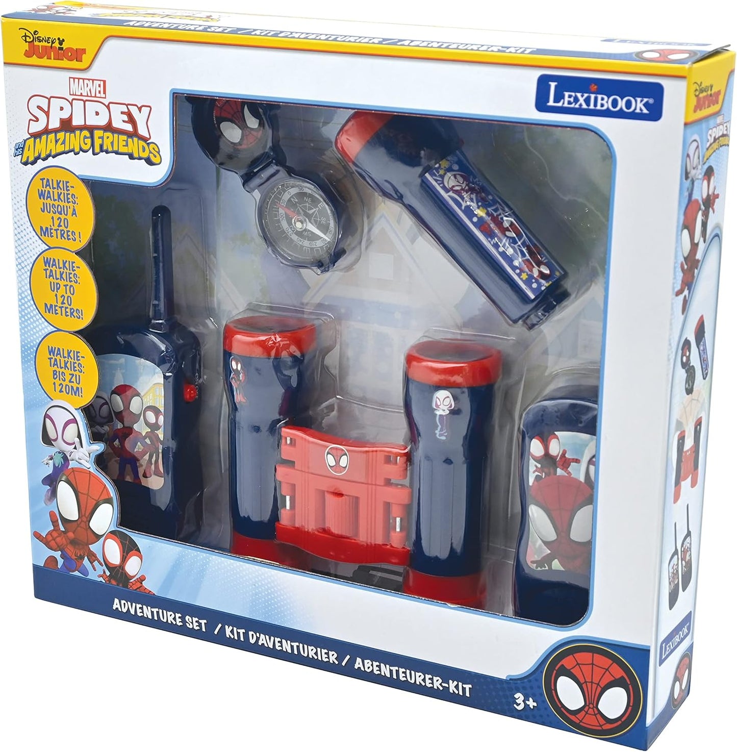 RPTW11SP Spidey & seine super Freunde Abenteurer-Set für Kinder mit Walkie-Talkies und Zubehör, Spidey und seine Super-Freunde