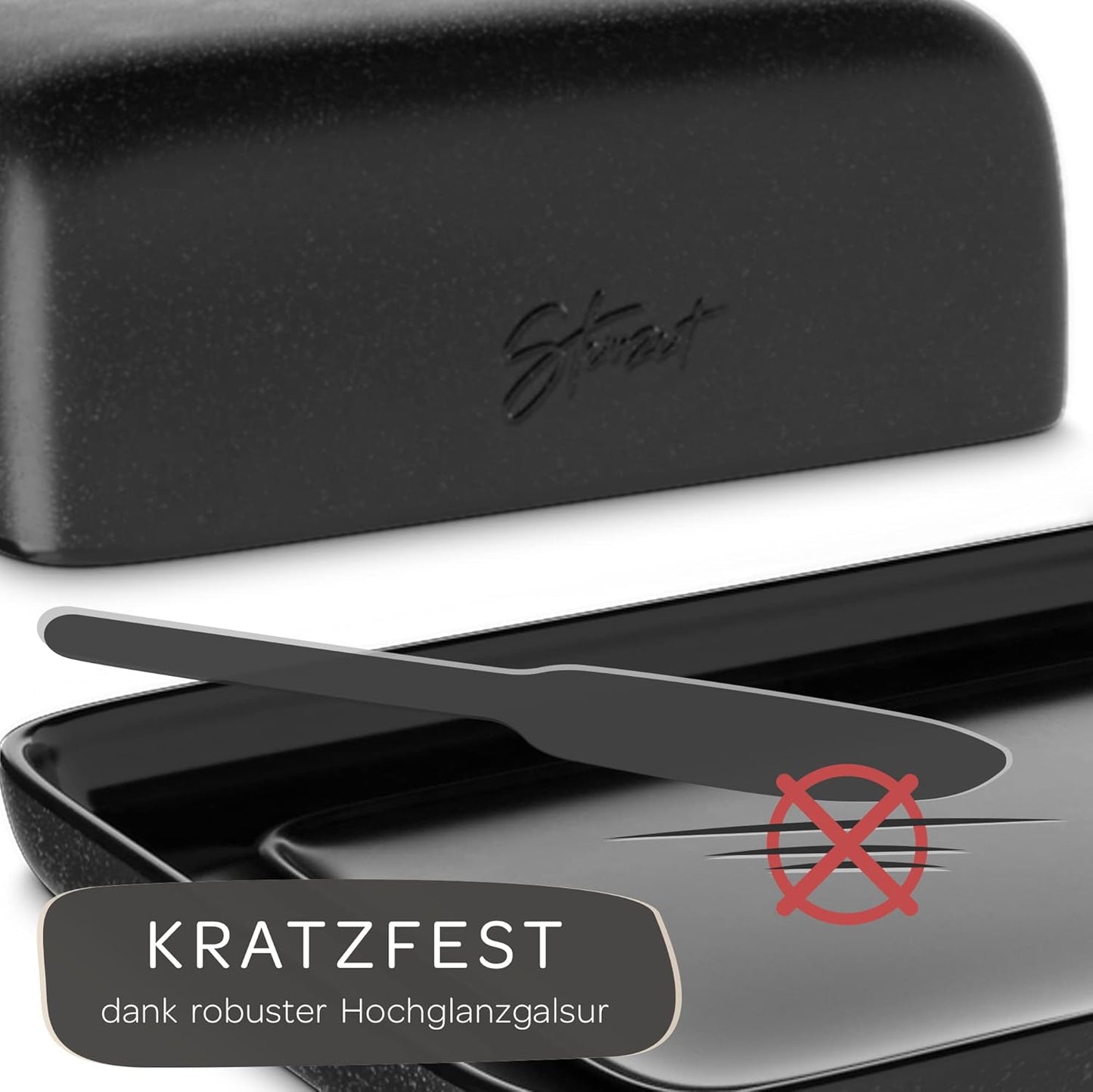 Design Butterdose, Schwarz