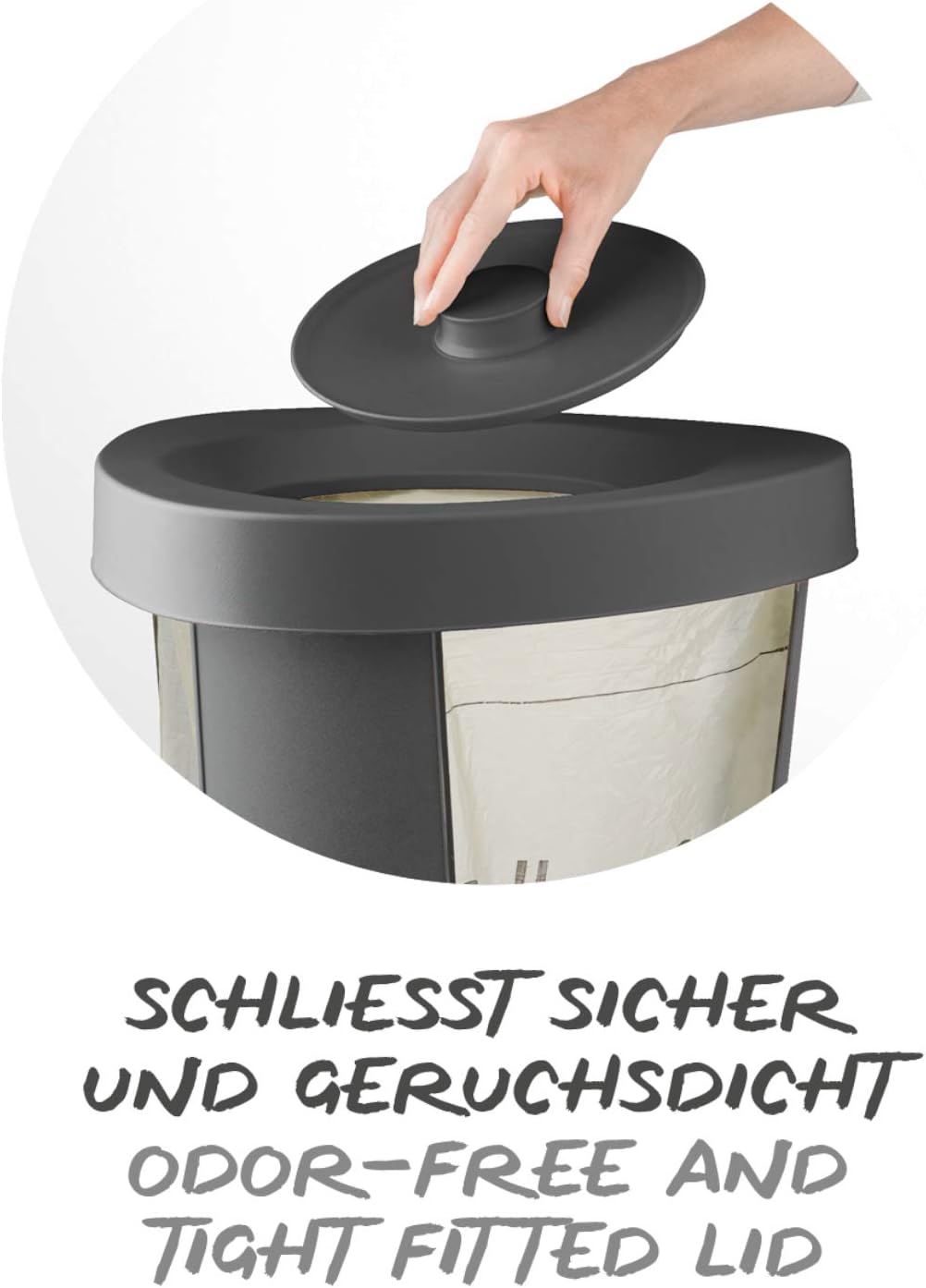 FABU Müllsackständer, 1 x Müllsackständer Anthrazit