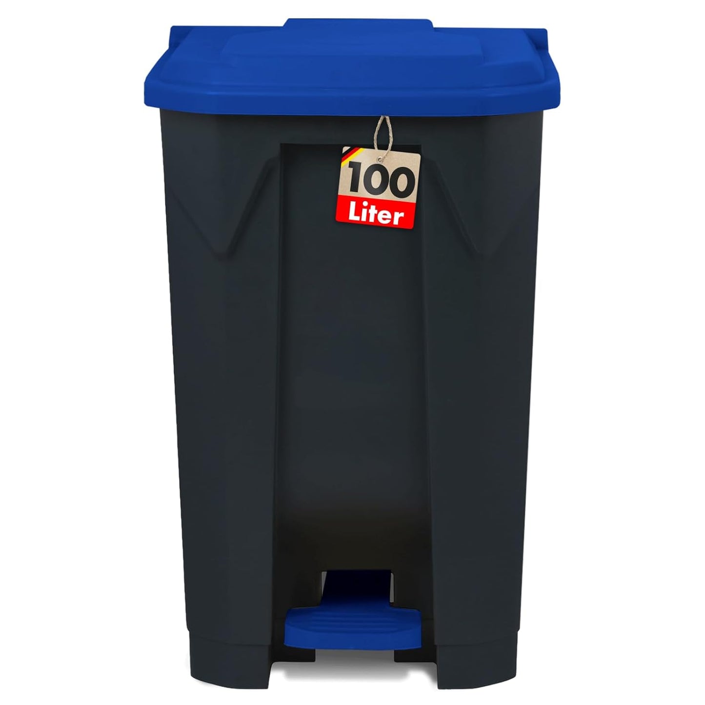 Tretmülleimer 100 Liter, 100 Liter Blau