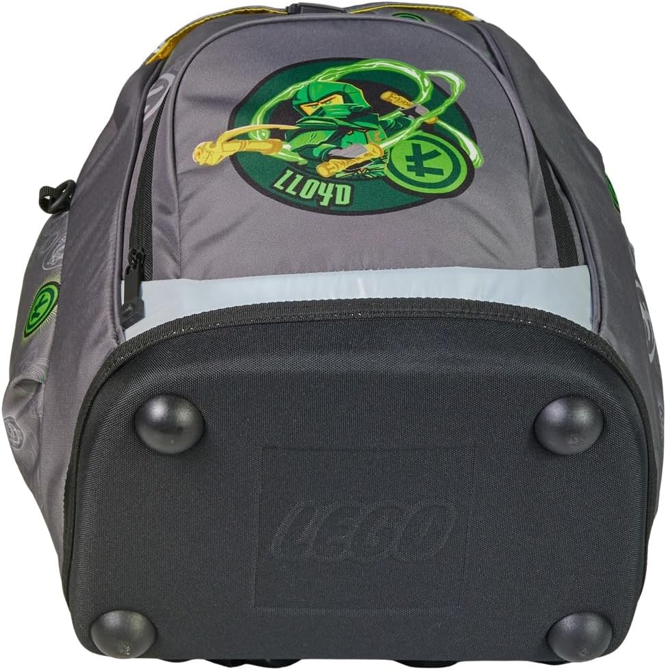 Schulranzen Set (5-teilig) Ninjago Lloyd ab 1. Klasse, Grau Gruen