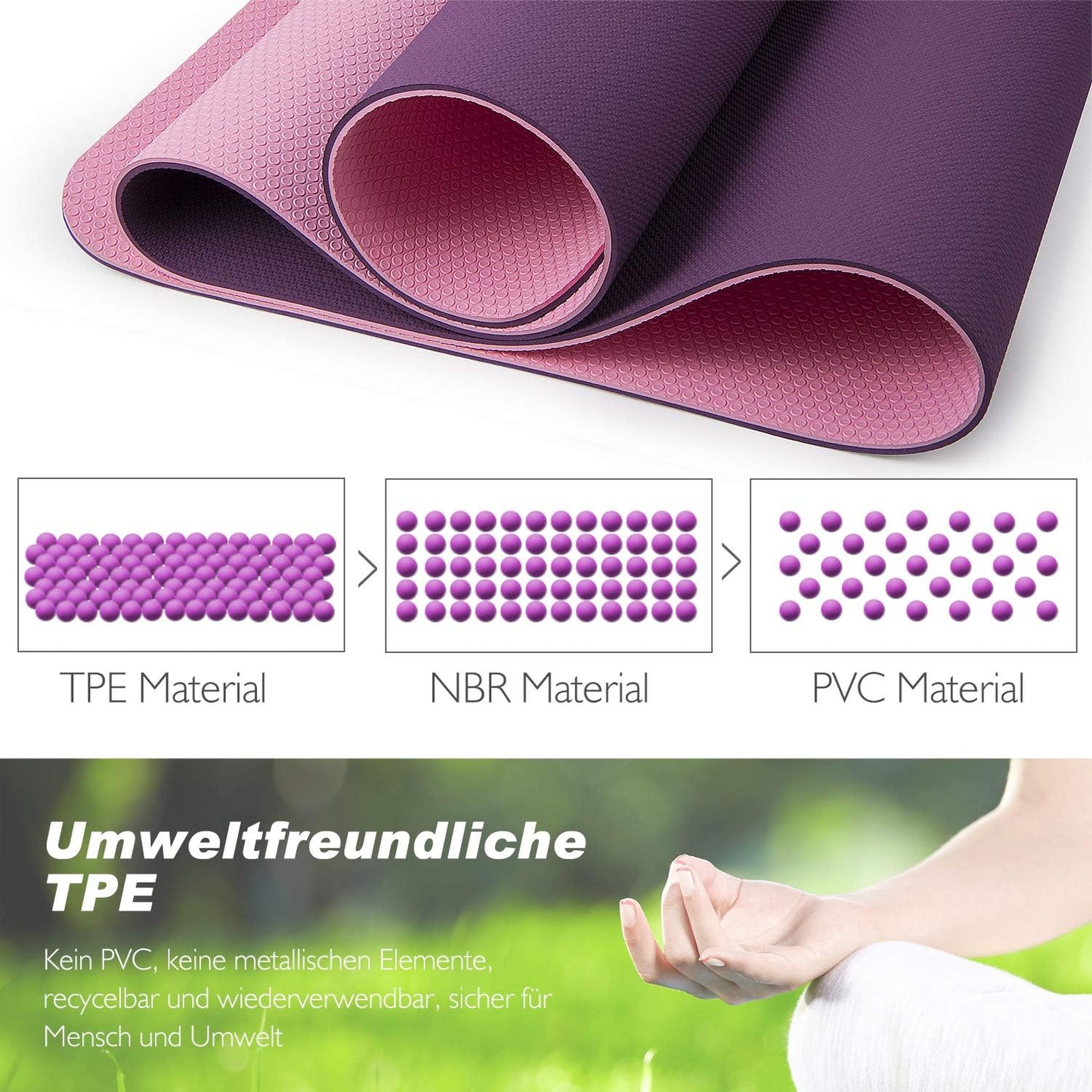 Yogamatte, Violett