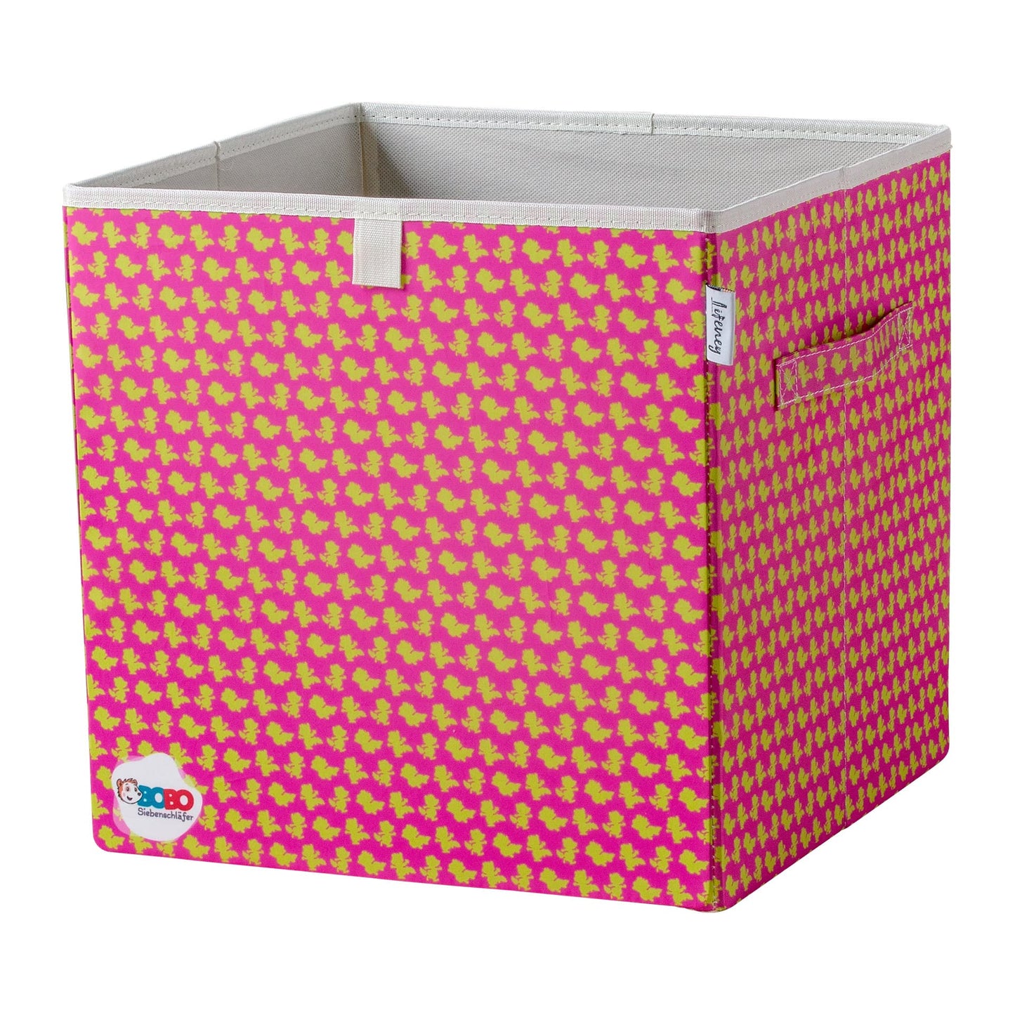 Aufbewahrungsbox mit Bobo Siebenschläfer Streuprint, Pink
