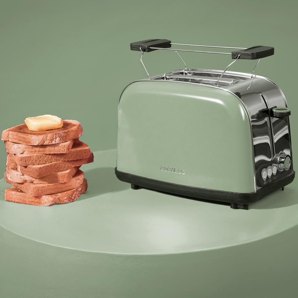 Toaster Toastin Time, 2 Kurze Schlitze + Stäbe Green