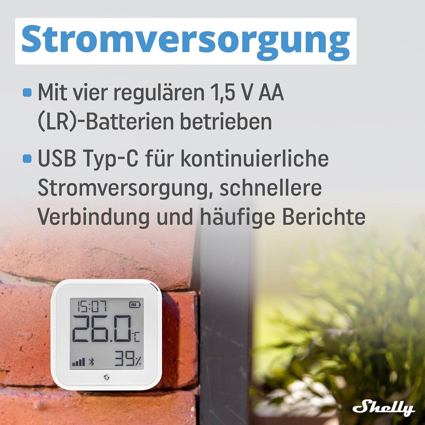 WLAN-Temperatur- und Feuchtigkeitssensor Gen3, weiss