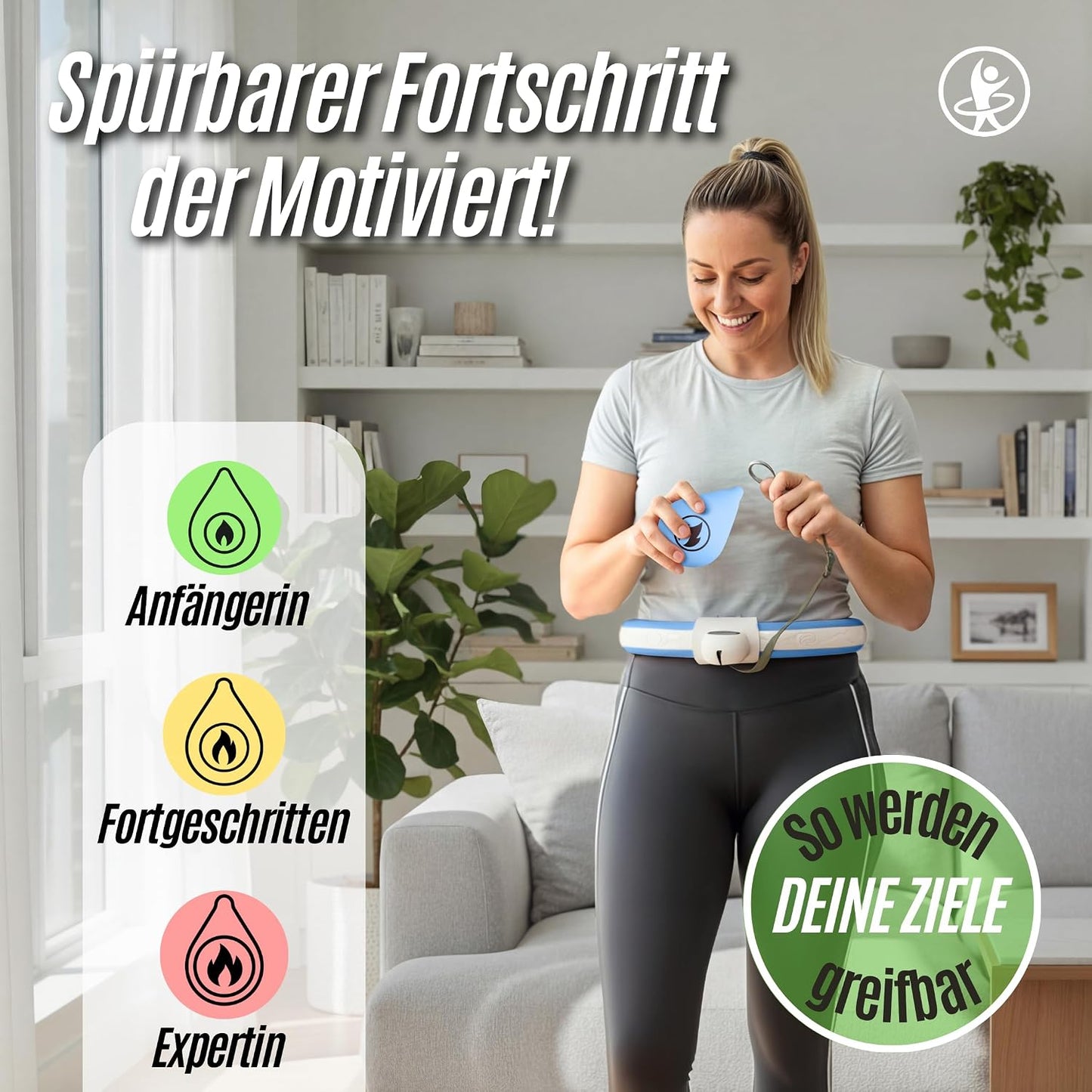 Hula Hoop Reifen mit Gewichten, Blau