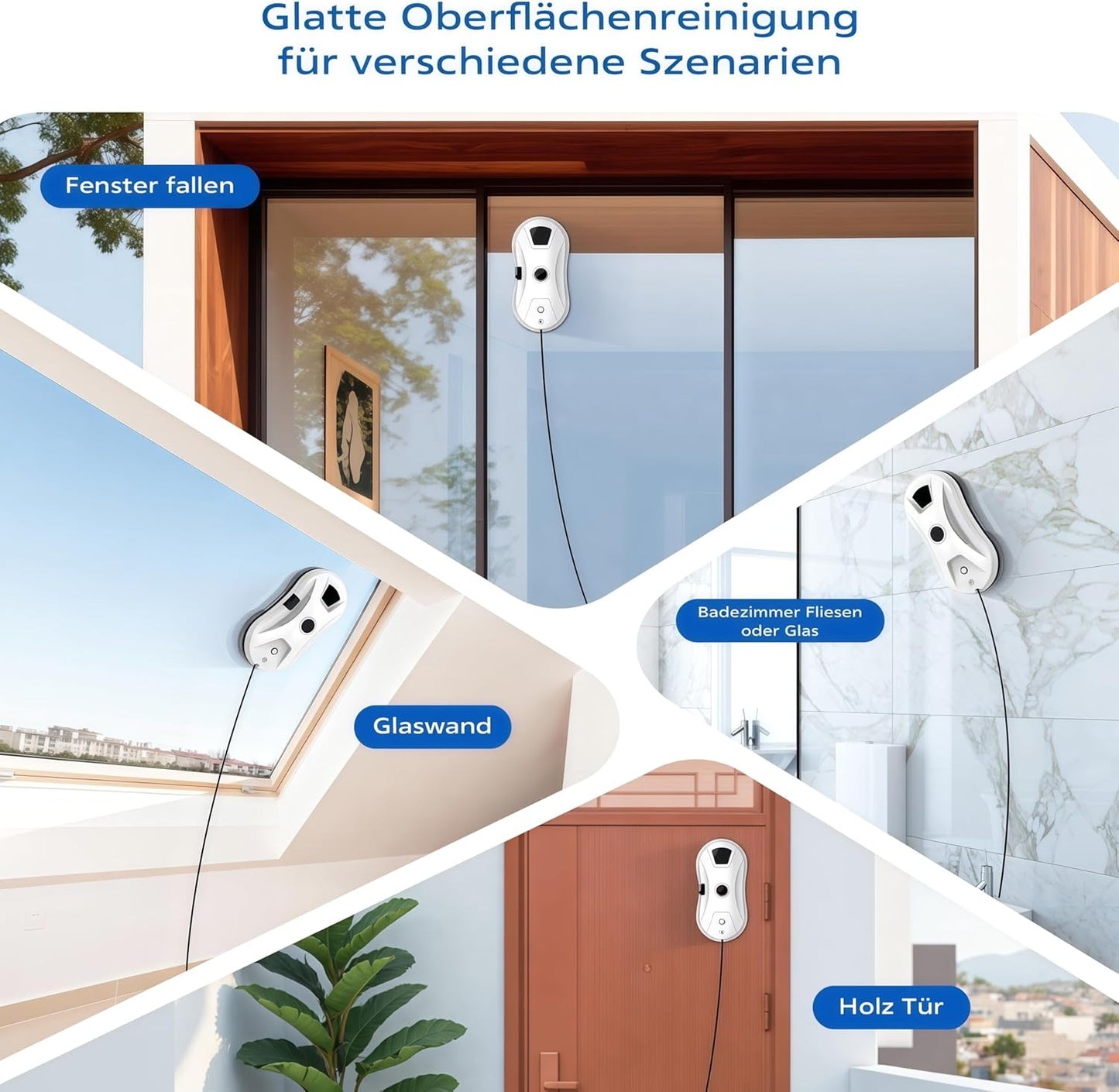 Fensterputzroboter mit intelligenter Navigation