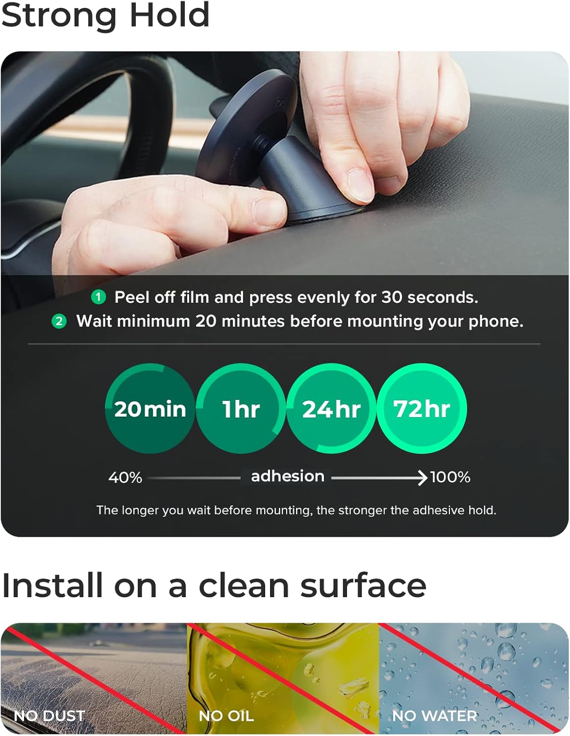 Velox magnetische Handyhalterung fürs Auto, MagSafe kompatibel, Velox Flush