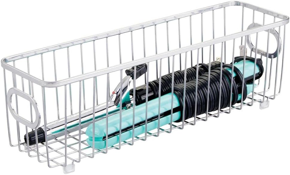 8-teiliges Bad Organizer-Set, Silberfarben