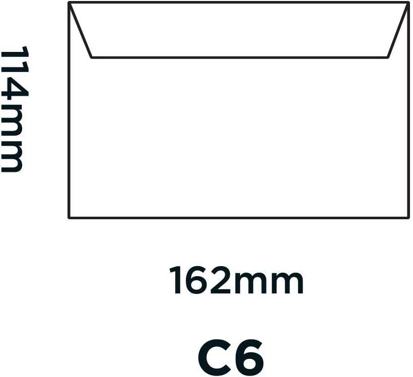 Briefumschläge C6 Haftklebung (500 Stück), 500 Stück Ei Gelb