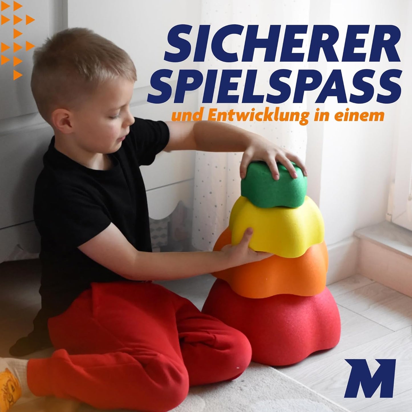 Balanciersteine für Kinder, regenbogen