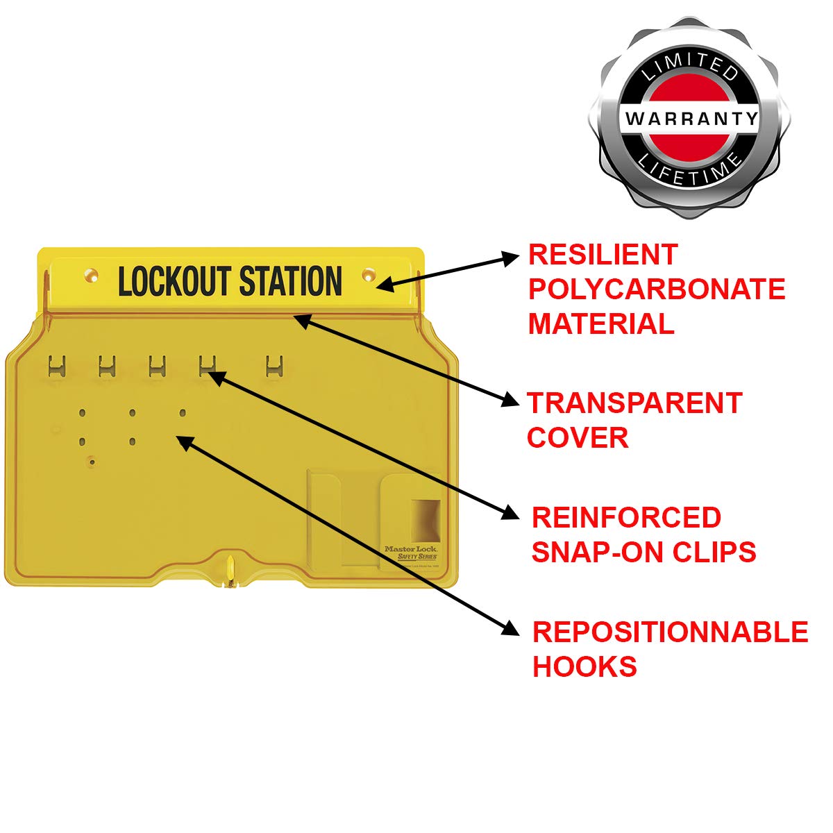 Lockout Tagout Vorhängeschloss-Station 1482B, 49.2 cm x 35.4 cm x 7.9 cm