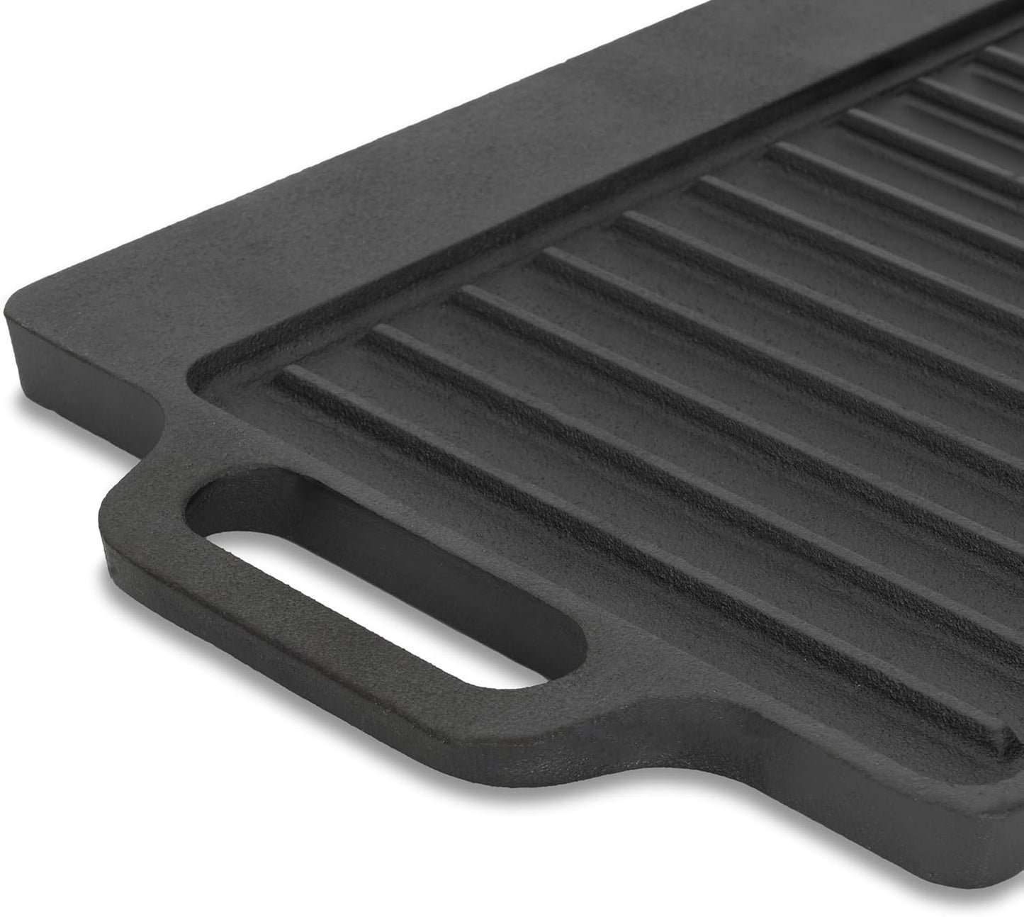 Gusseisen Grillplatte, Pre-seasoned 40 x 20,5 cm