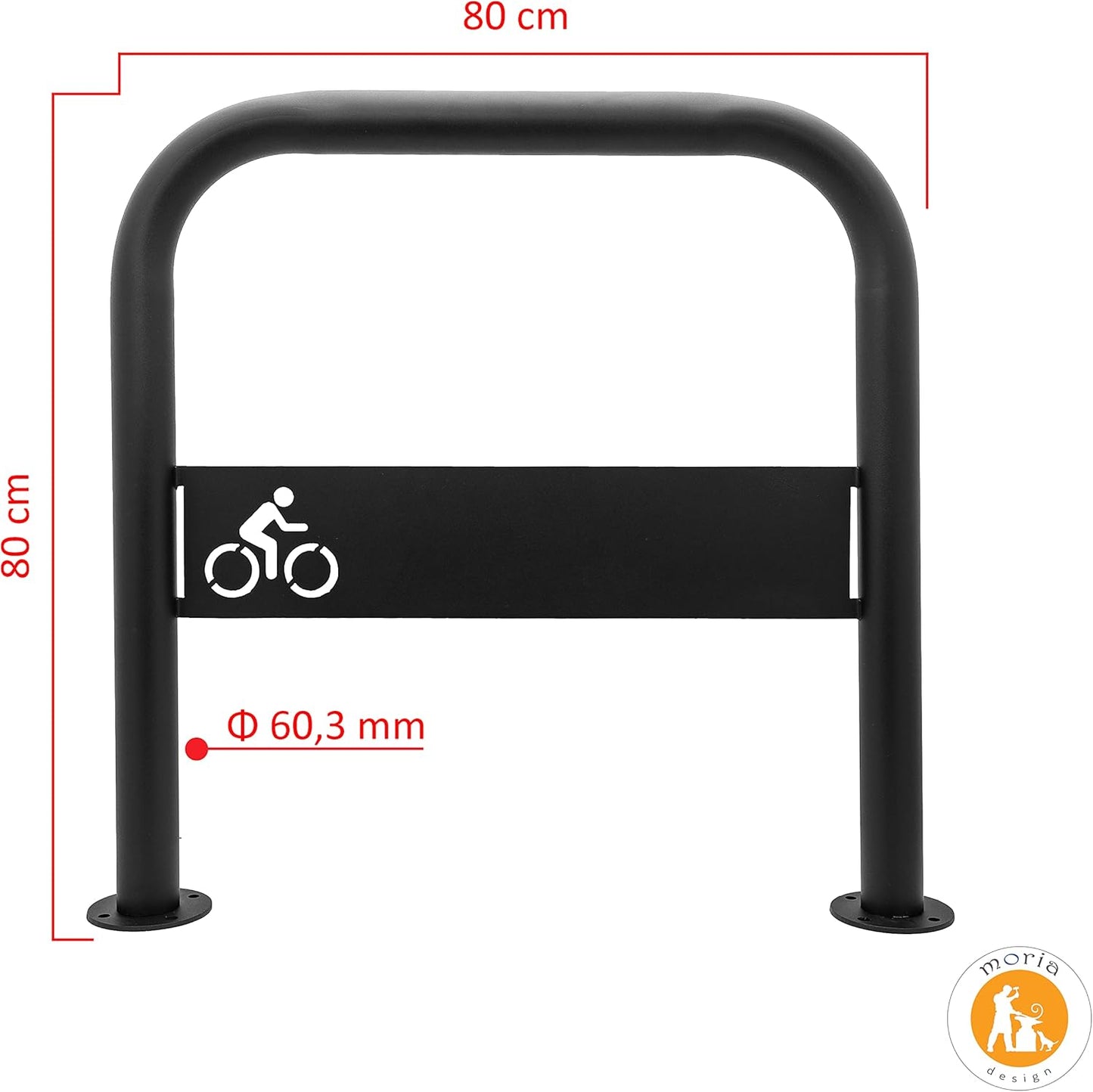 Veloständer für 2 Räder, 120 X 800 X 800 Mm Zum Aufdübeln