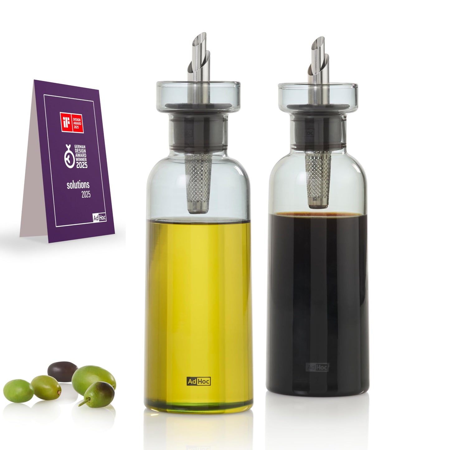 Öl- und Essigspender, Grau 300 ml