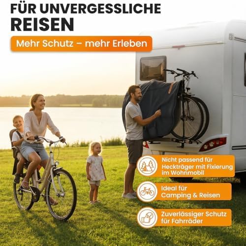 Veloschutzhülle mit Spannseil, 2 Fahrräder