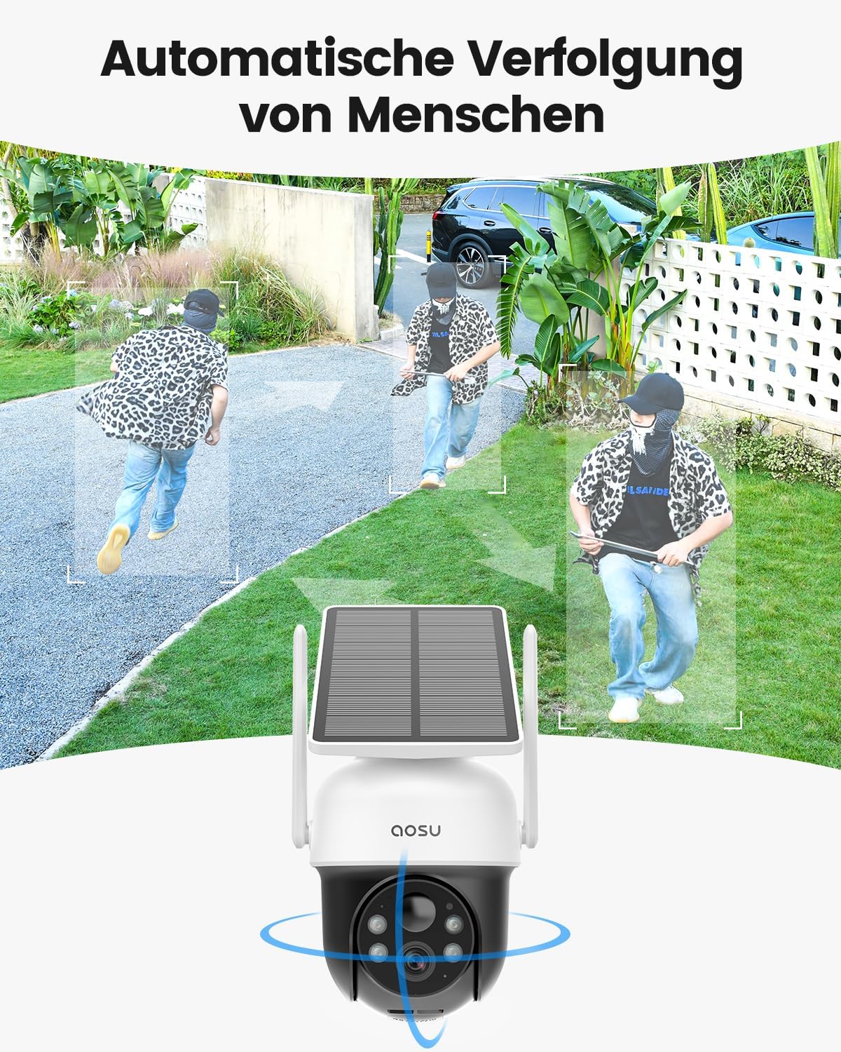2K Solarbetriebene PTZ-Überwachungskamera, 2 Solarkamera