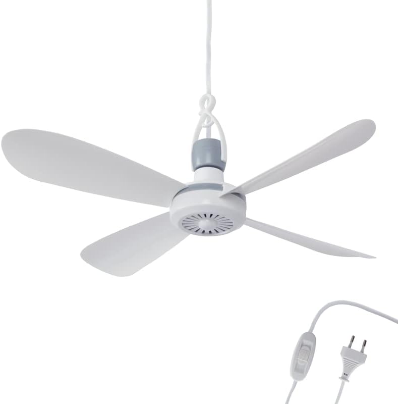 Deckenventilator mit abnhembaren Rotorblättern, Weiss ( Xxl Kabel )