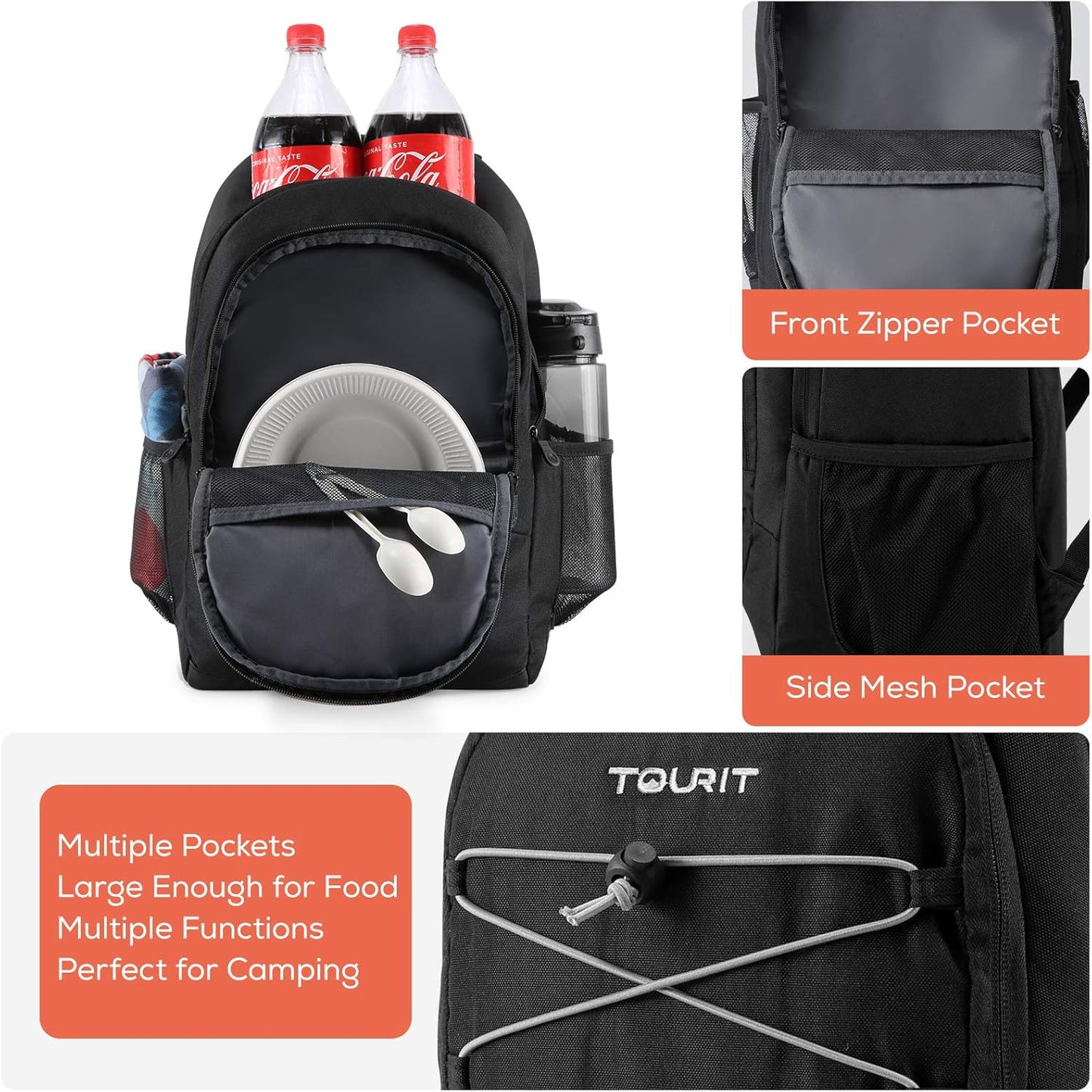 Kühlrucksack, Schwarz
