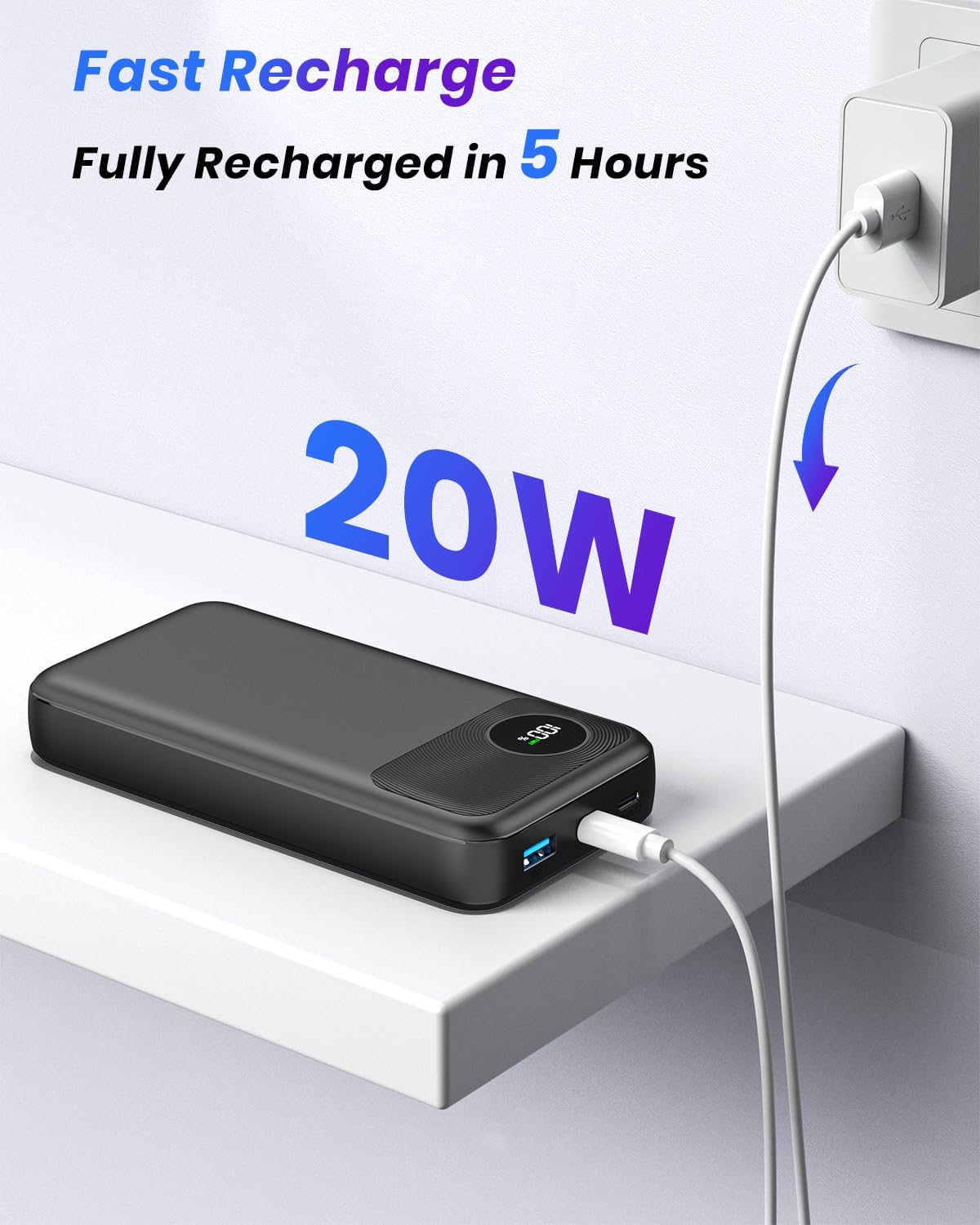 Powerbank K22P, Schwarz