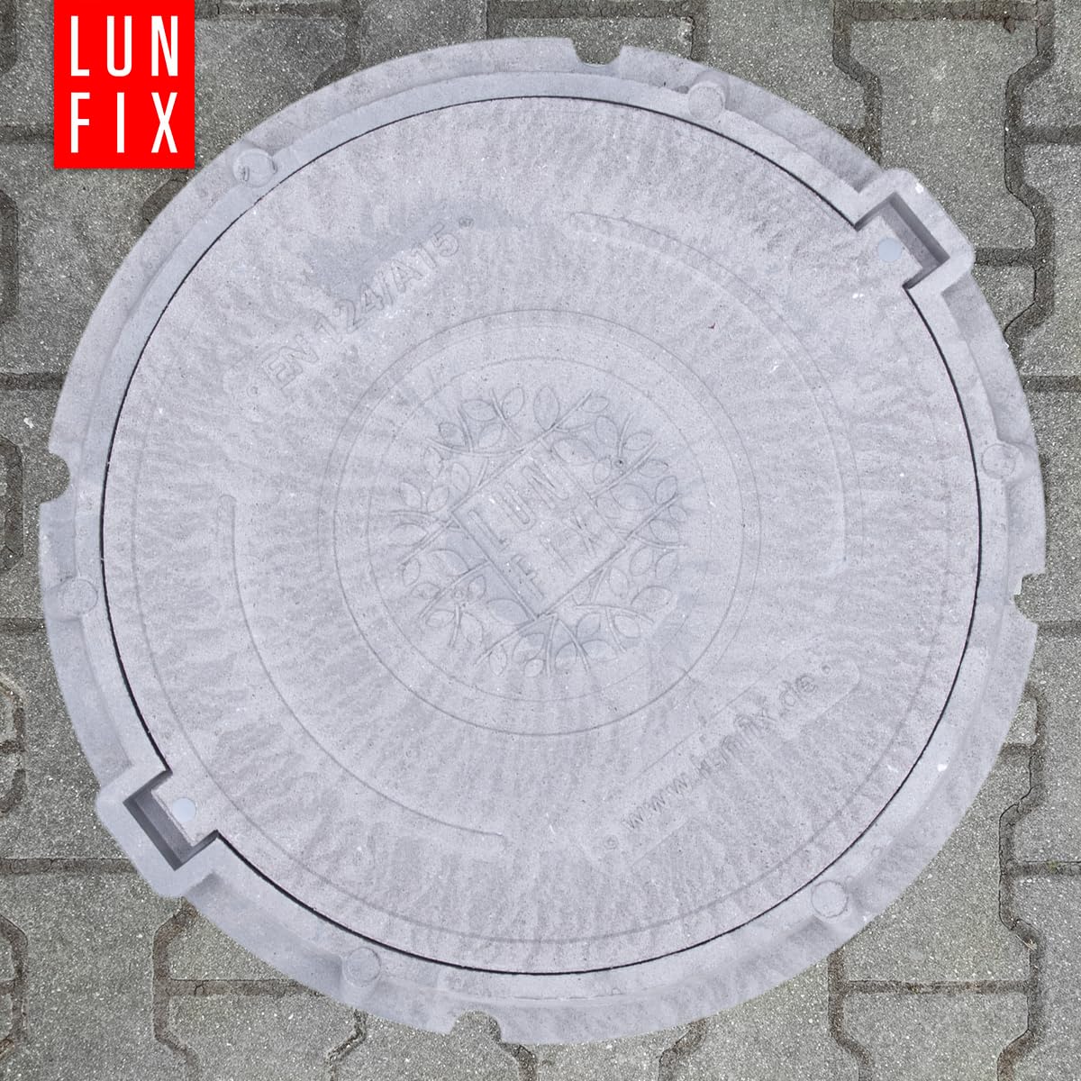 Schachtabdeckung, Hellgrau DN 60cm