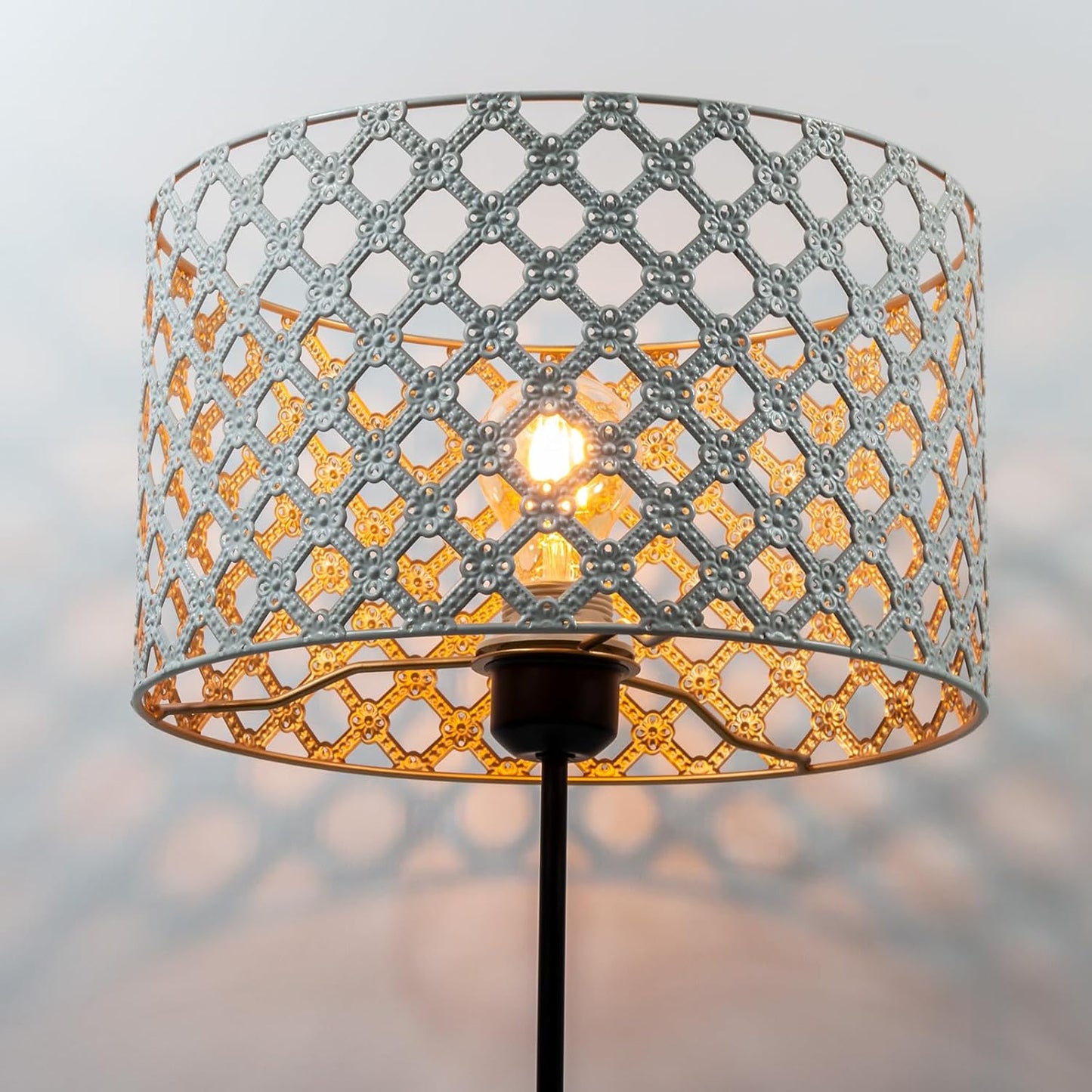Metall-Lampenschirm für Lampen (hohlgeschnitzt, rund), Rund-11