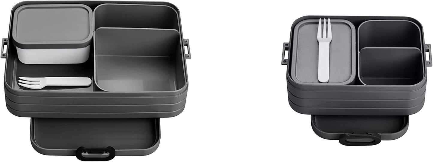 Duo Pack Brotdose mit Bento Box (Midi + Large), Duo Pack (Midi + Large) Keine Personalisierung Nordic Black