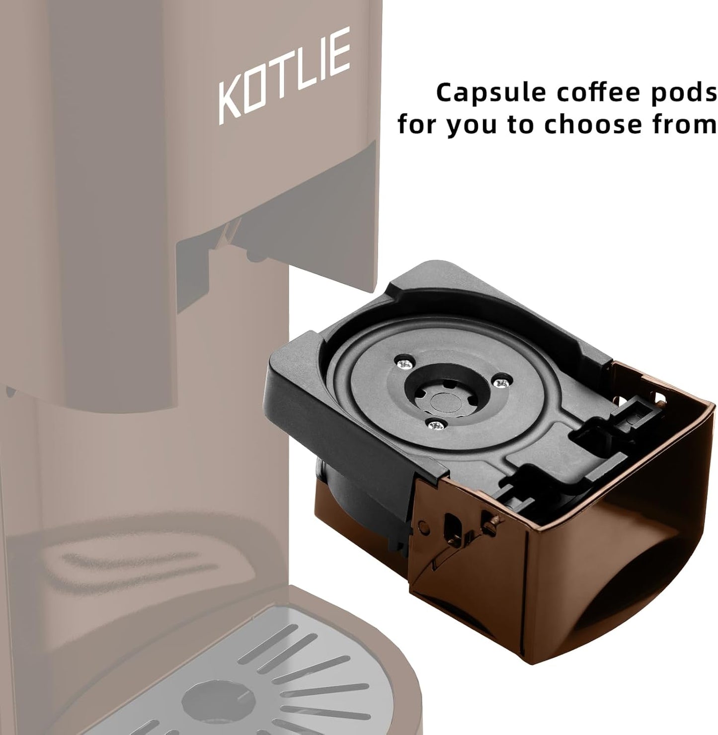 AC-513K/AC-513F Kaffeemaschinen-Zubehör für ESE-Pads und gemahlenen Kaffee, Ese
