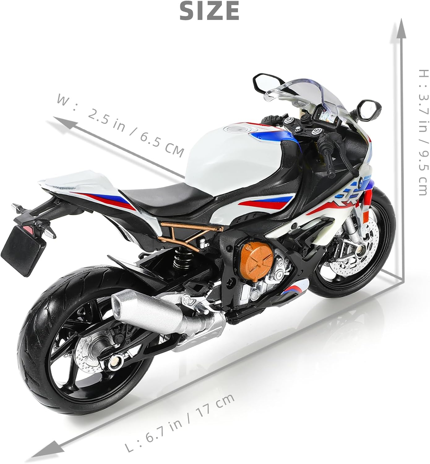 S1000RR Modellmotorrad, 3.weiss