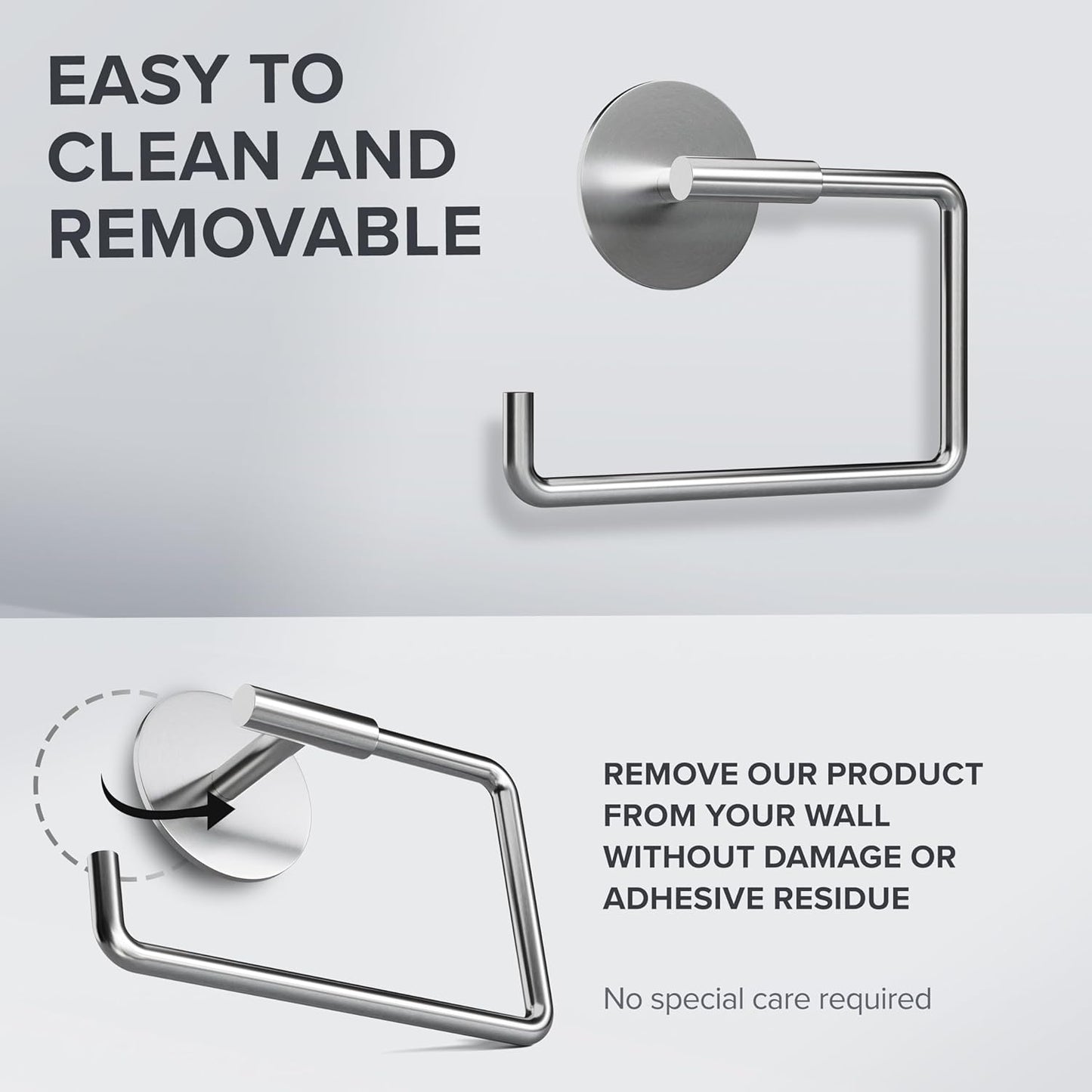 Toilettenpapierhalter, Silber Zum Kleben