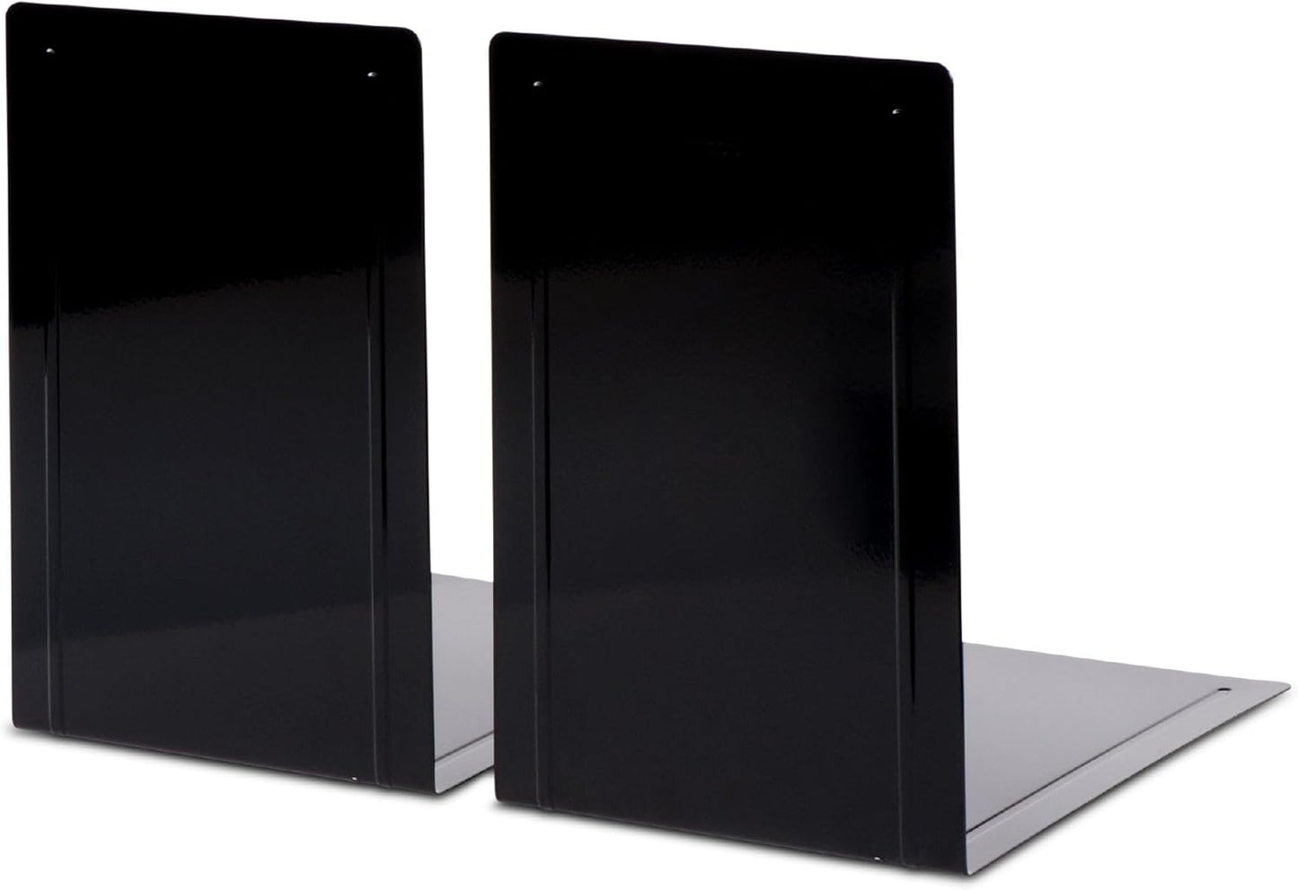 2er-Set Buchstützen für Büro & Regal, Schwarz 24 x 16 x 24 cm Buchstütze