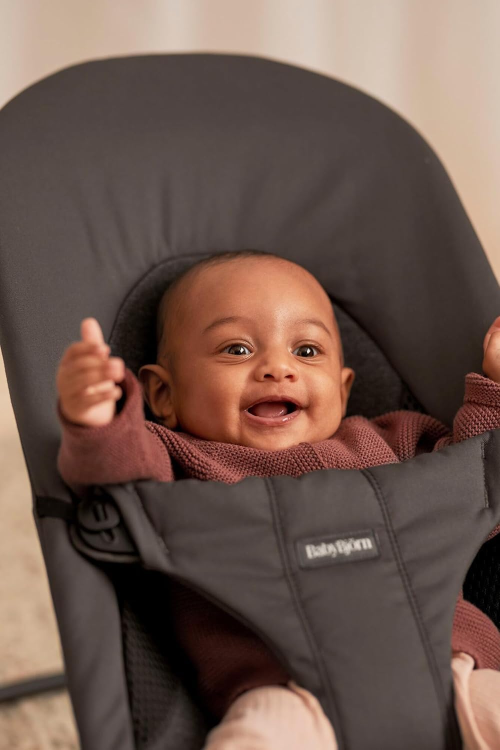 Balance Soft Baby-Hängematte, Stoff / Jersey Dunkelgrau